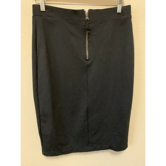 HD in Paris Anthropologie Addie Quilted Pencil Skirt Black White US Sz 12 EUC - Picture 4 of 7